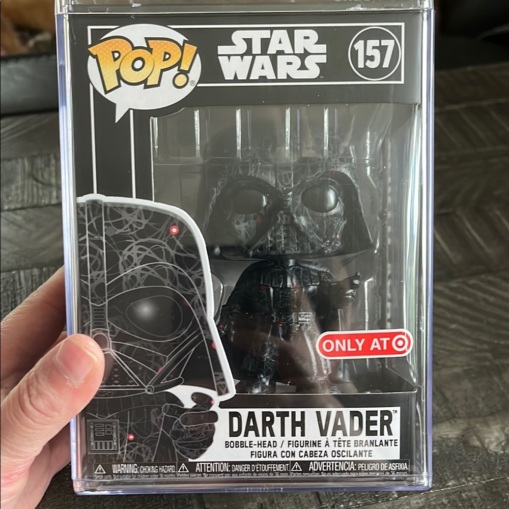 Star Wars Darth Vader Funko Pop Figure in hard plastic case